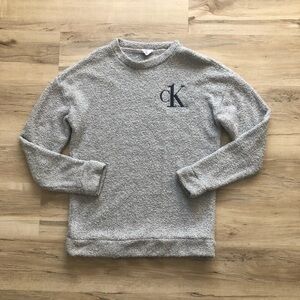 Calvin Klein Light Gray Crewneck Sweater